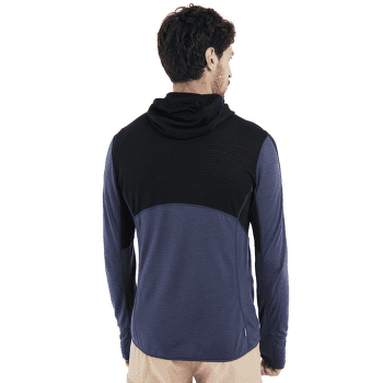 Sweat-shirt Icebreaker Merino 200 RealFleece™ Descender LS Zip Hoodie Men ABYSS/BLUE ASH/CB