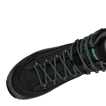 Chaussures Lowa Renegade Gtx Mid Wide Women asphalt/turquoise
