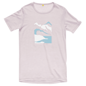 T-shirt a manches courtes Devold Molnes Merino Tee Junior 167A ORCHID
