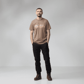 T-shirt a manches courtes Fjällräven Multicolor Logo T-Shirt Men Ochre