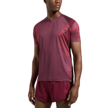 T-shirt a manches courtes La Sportiva PACER T-SHIRT Men Redwood/Mountain Red
