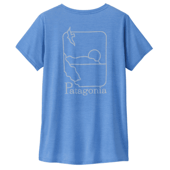 T-shirt a manches courtes Patagonia Cap Cool Daily Graphic Shirt Waters Women Swelldrifter: Abundant Blue X-Dye