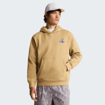 Sweat-shirt The North Face U Mountain Celebration Relaxed Hoodie-Graphic Men Khaki Stone