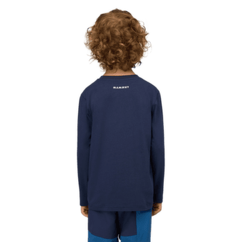 T-shirt a manches longues Mammut MAMMUT CORE LONGSLEEVE KIDS LOGO marine 5118