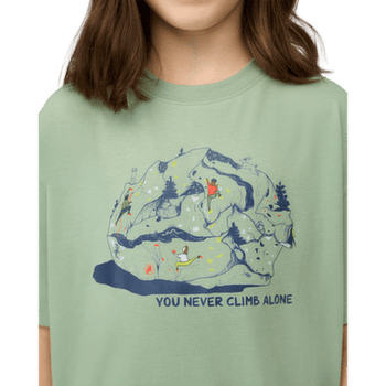 T-shirt a manches courtes Mammut MAMMUT BASE T-SHIRT CLIMBING KIDS white 0243