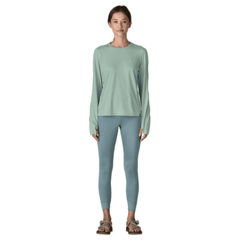 T-shirt a manches longues Patagonia Long-Sleeved Cap Cool Sun Shirt Women Thermal Blue - Thin Ice X-Dye
