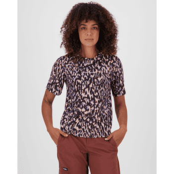 T-shirt a manches courtes Mons Royale Icon Merino T-Shirt Women Rock Leopard