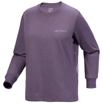 T-shirt a manches longues Arcteryx Kragg Cotton Bird Crew LS Women Lt Moondrop