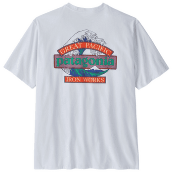 T-shirt a manches courtes Patagonia Great Waves Responsibili-Tee Men White