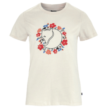 T-shirt a manches courtes Fjällräven FJÄLLBLOMSTER FOX T-SHIRT WOMEN Chalk White