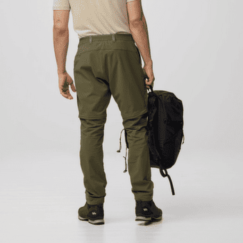 Pantalons Fjällräven ABISKO HYBRID TRAIL TROUSERS ZIP-OFF MEN Laurel Green