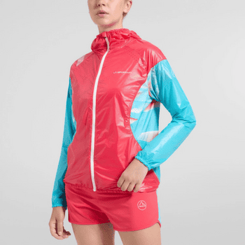 Veste La Sportiva BRIZA WINDBREAKER Jacket Women Hibiscus/Malibu Blue