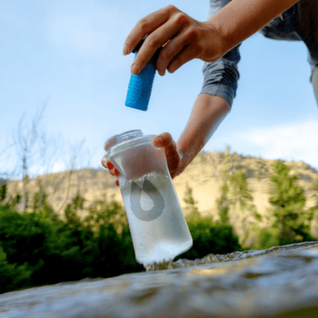 Bouteille Hydrapak PACKFLASK+ FILTER KIT 750ml Clear