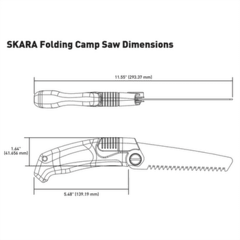 Scie GearAid SKARA™ Camp Saw with Sheath