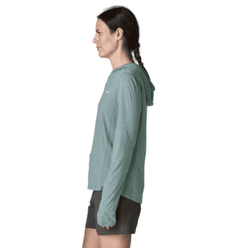 T-shirt a manches longues Patagonia Cap Cool Sun Hoody Peak Visions Women Nouveau Green - Blue Sage X-Dye