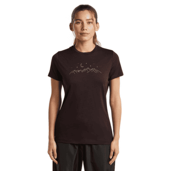 T-shirt a manches courtes Icebreaker Merino 150 Tech Lite SS Tee Sparkling Stars Women PINK QUARTZ