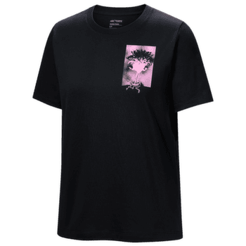 T-shirt a manches courtes Arcteryx Krag SL Cotton Superbloom Crew SS Women Black