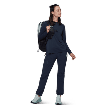 T-shirt a manches longues Mammut Ducan FL Longsleeve Women marine 5118