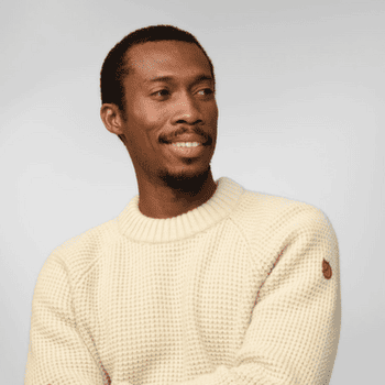 Pull Fjällräven Övik Waffle Knit Men Black Oak