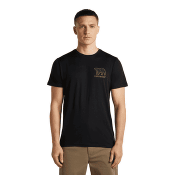 T-shirt a manches courtes Icebreaker Merino 150 Tech Lite SS Tee Forest Footsteps Men BLACK