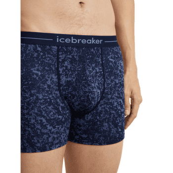 Caleçons Icebreaker Merino 150 Anatomica Boxers Moss Bloom Men MIDNIGHT NAVY/AOP