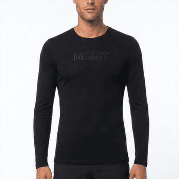 T-shirt a manches longues Millet UBIC WOOL TS LS MEN NOIR NEW