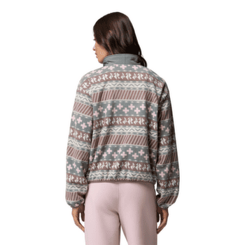 Sweat-shirt Columbia Sequoia Grove II Printed Half Zip Women Ancient Fossil Wizard Island Tonal 271