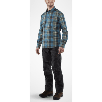 Chemises a manches longues Fjällräven Fjallglim Shirt Men Indigo Blue-Dawn Blue