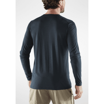 T-shirt a manches longues Fjällräven Abisko Wool LS Men Dark Navy