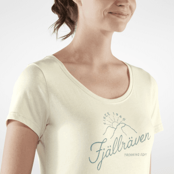 T-shirt a manches courtes Fjällräven Sunrise T-shirt Women Chalk White