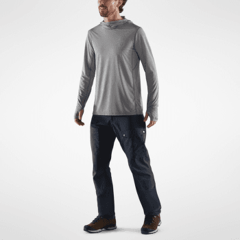 Sweat-shirt Fjällräven Abisko Sun-hoodie Men Shark Grey