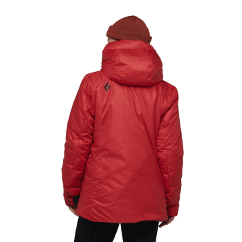 Veste longue Black Diamond Belay Parka Women Coral Red