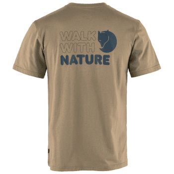 T-shirt a manches courtes Fjällräven Walk With Nature T-shirt men Suede Brown