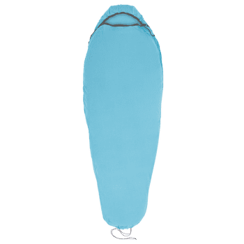 Insert de sac de couchage Sea to Summit Breeze Sleeping Bag Liner - Mummy w/ Drawcord - standard Blue Atoll