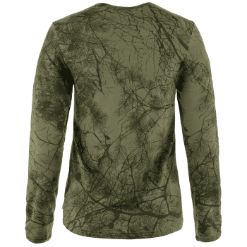 T-shirt a manches longues Fjällräven Värmland Wool LS Women Green Camo