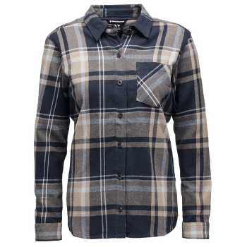Chemises a manches longues Black Diamond Project Flannel Women Charcoal-Moonstone Plaid