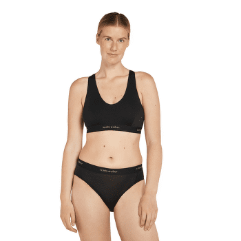 Brassiere Icebreaker Merino 125 Cool-Lite Sprite Racerback Bra Women Black