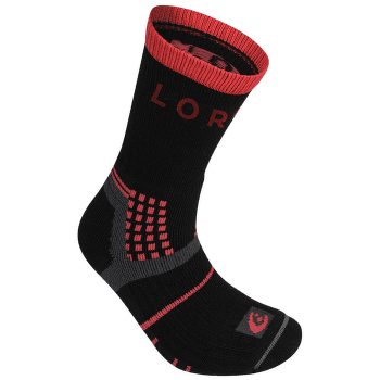 Chaussettes Lorpen T3 MIDWEIGHT HIKER Women 5893 BLACK/RED