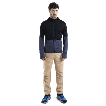 Sweat-shirt Icebreaker Merino 200 RealFleece™ Descender LS Zip Hoodie Men ABYSS/BLUE ASH/CB