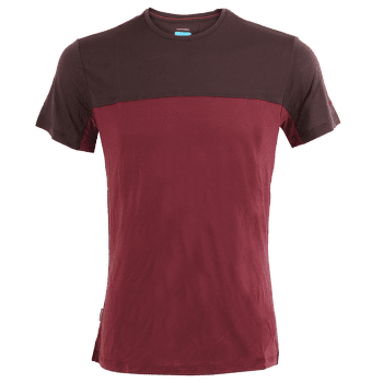 T-shirt a manches courtes Icebreaker Merino 125 Cool-lite™ Sphere III SS Tee Colour Block Men PORT/BITTERSWEET/CB