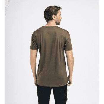 T-shirt a manches courtes Aclima LightWool Tee Print Horn Men Jet Black