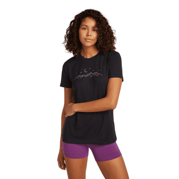 T-shirt a manches courtes Icebreaker Merino 150 Tech Lite SS Tee Sparkling Stars Women OBSIDIAN