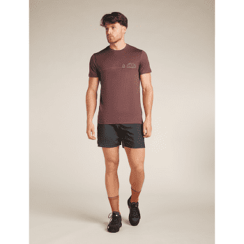 T-shirt a manches courtes Icebreaker Merino 150 Tech Lite SS Tee Single Line Camp Men Midnight Navy