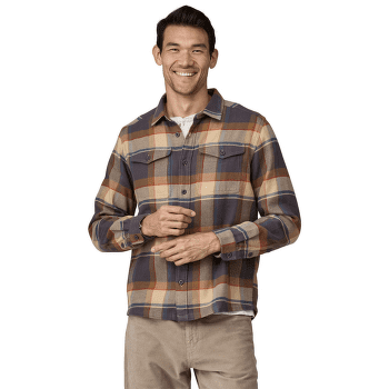Chemises a manches longues Patagonia Fjord Flannel Shirt Men Treelined: Smolder Blue