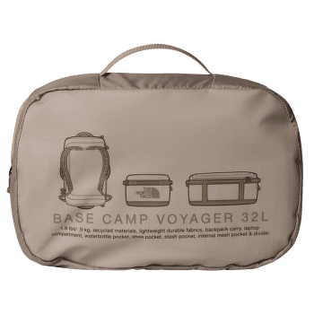 Sac The North Face BASE CAMP VOYAGER DUFFEL 32L N2V KHAKI STONE/UTILITY BROWN/DESERT STONE