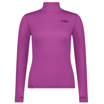 T-shirt a manches longues Mons Royale Cascade Merino Base Layer Mock Neck Long Sleeve Women Purple Bolt