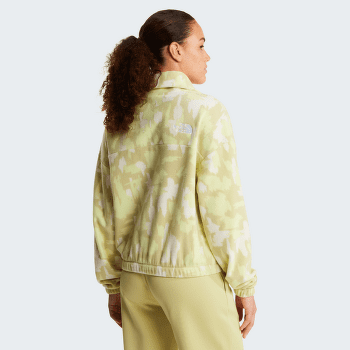Sweat-shirt The North Face MOUNTAIN ATHLETICS FLEECE 1/4 ZIP-PRIN Women MKO LEMON MIST PAINTED MOUNTAINS PRINT