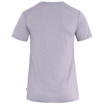 T-shirt a manches courtes Fjällräven Abisko Wool Fox SS Women Lavender Mist- Dark Navy