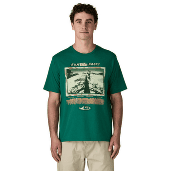 T-shirt a manches courtes Patagonia Run Like Roots Responsibili-Tee Men White
