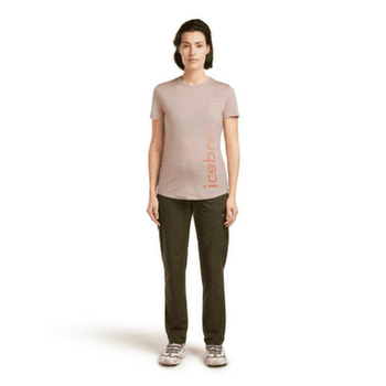 T-shirt a manches courtes Icebreaker Merino Blend 125 Cool-Lite Sphere SS Tee IB Vertical Women PINK QUARTZ